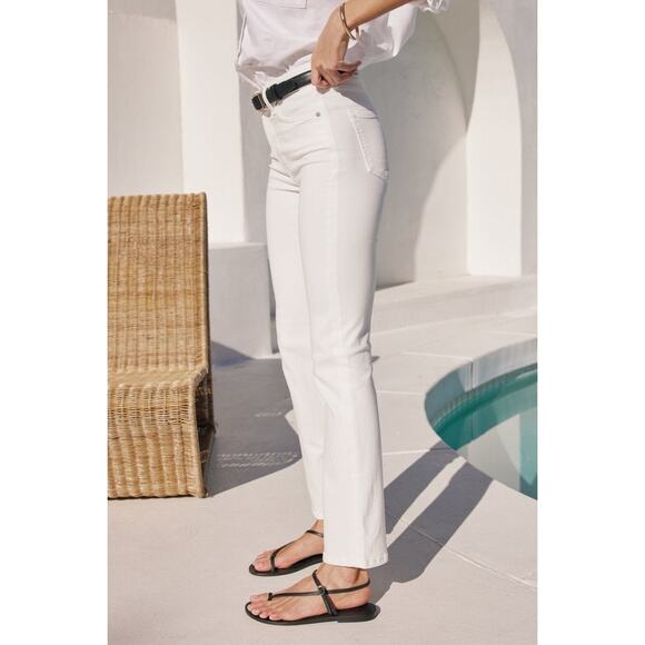 AYR The Pop Straight Leg Jeans Salt Water White 28L - Picture 2 of 9